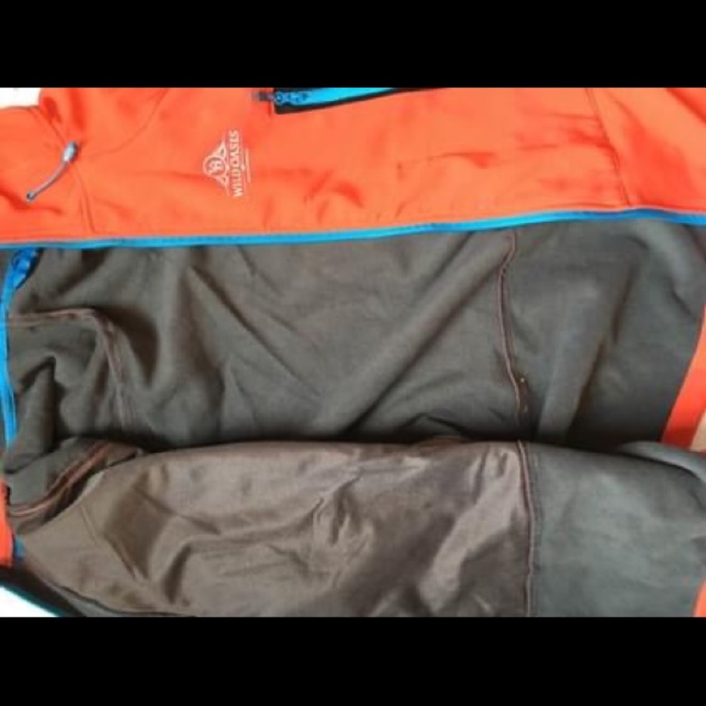 Orange Drawstring Fleece-Lined Jacket - NEW - Picture 2 of 5